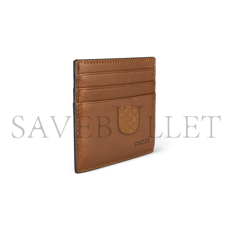 GUCCI GG EMBLEM EMBOSSED CARD CASE 818952 (10*8cm) GUCCI GG EMBLEM EMBOSSED CARD CASE 818952 (10*8cm)
